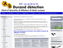 Tablet Screenshot of durand-detection.com